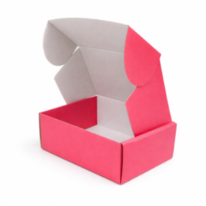 Rose Petal Pink Mailer Corrugated Box