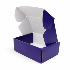 Midnight Navy Blue Mailer Corrugated Box